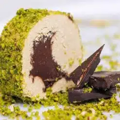 Afyon Pistazien-Schokoladen-Halva auf Tablett 1 kg